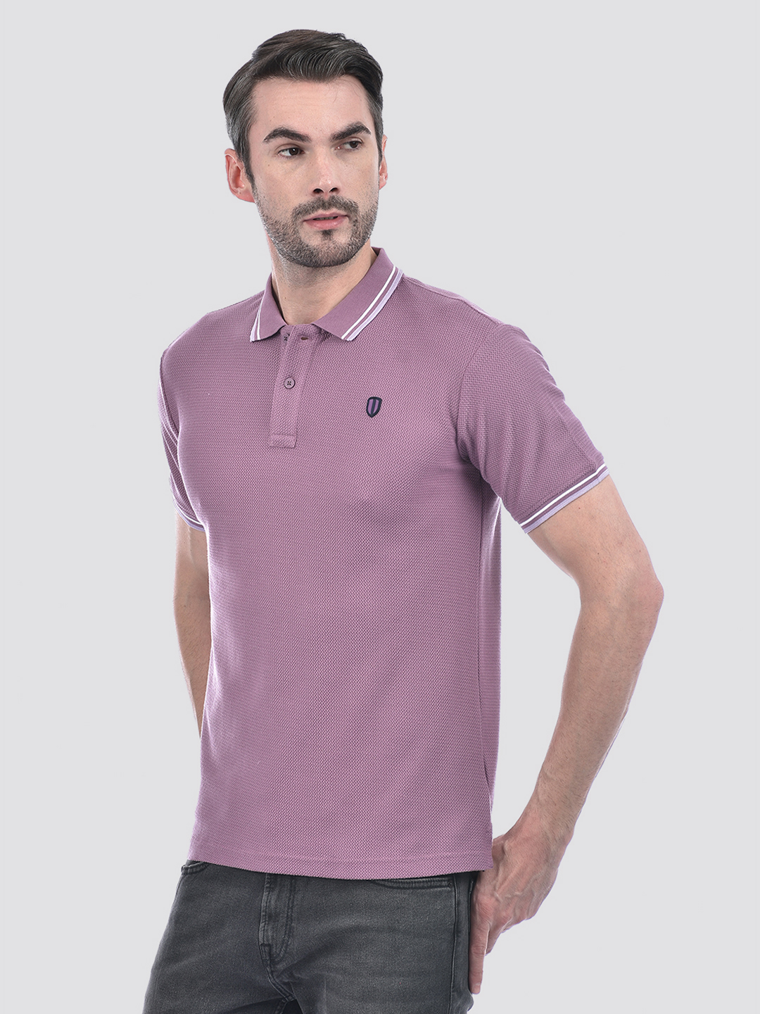 Numero Uno Men Mauve Polo T-Shirt